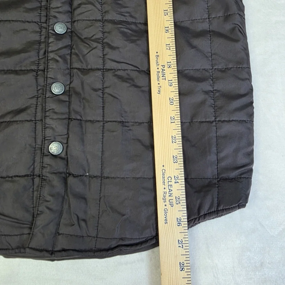 Distortion Quilted Jacket Men's Medium Fleece Hood Gorpcore Utility Pockets FLAW